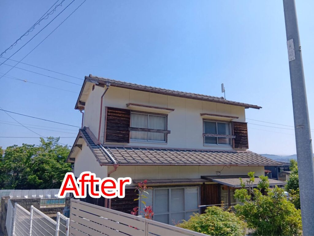 強風で倒壊したTVアンテナを当日中に撤去・再設置