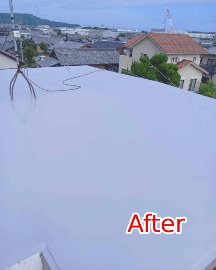 陸屋根の屋上・ベランダ防水工事｜20年以上経過した防水を改修